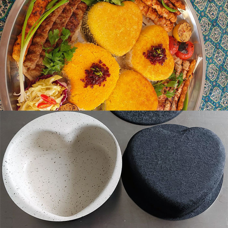 قالب کیک به گز مدل قلبی