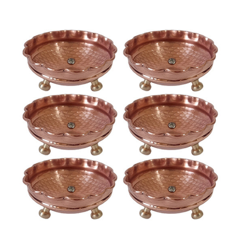 کاسه مسی طرح 3 پایه کد ZH249.1