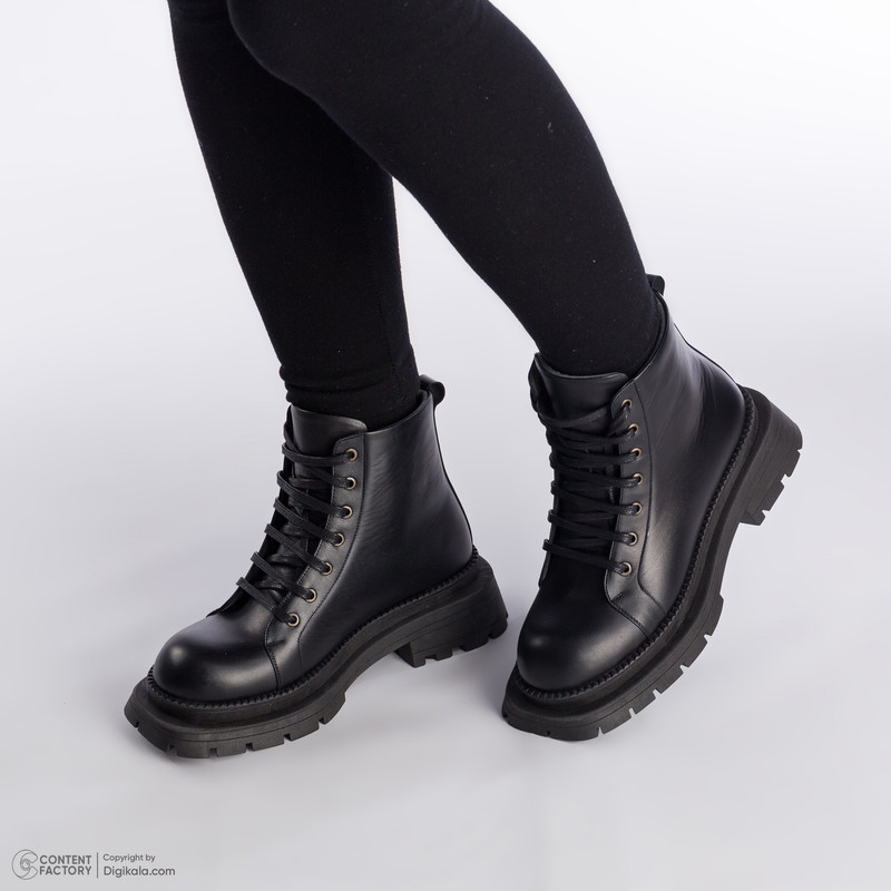 نیم بوت زنانه چرم مشهد مدل J2685-001