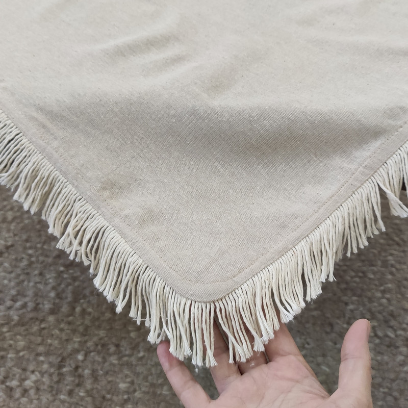 رومیزی مدل مربع دور ریشه سایز 80x80 سانتی‌متر