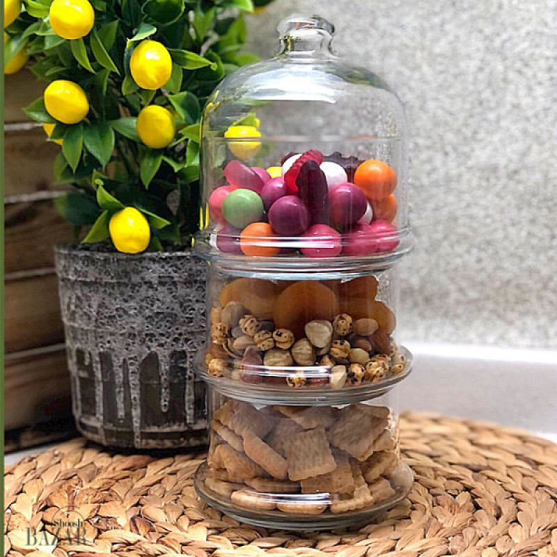 ظروف پذیرایی پاشاباغچه مدل  شکلات خوری و عسل خوری مجموعه 2 عددی