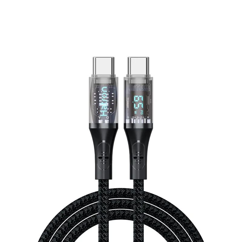 کابل تبدیل USB-C هترون مدل HC612DB طول 1 متر