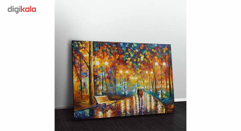 تابلو شاسی ونسونی طرح Leonid Afremov Rains Rustle 2 سایز 50x70 سانتی متر