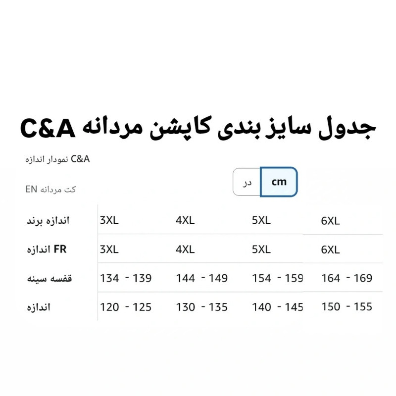 کاپشن مردانه سی اند ای مدل CC2025