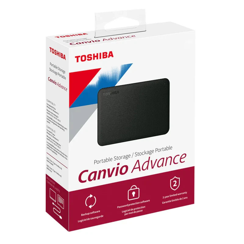 هارد اکسترنال توشیبا مدل Canvio Advance ظرفیت 4 ترابایت دارای رابط USB Type-A