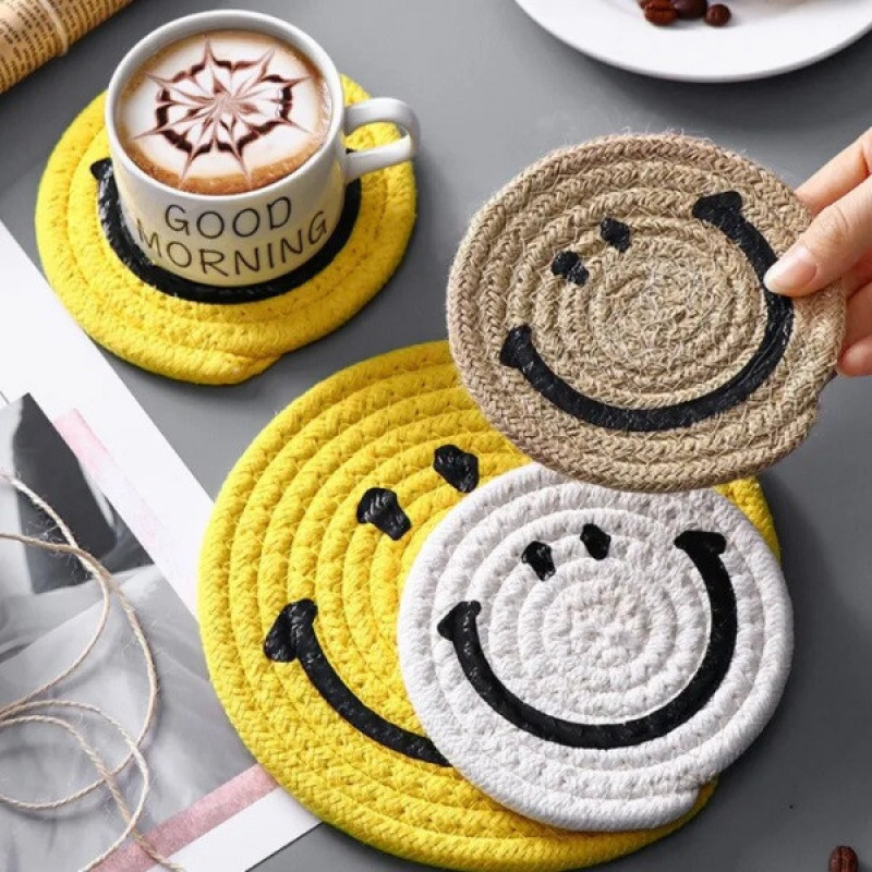 زیر لیوانی مدل Smile مجموعه دو عددی