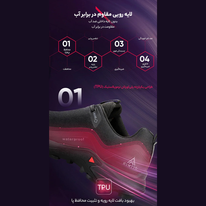 کفش پیاده روی زنانه هامتو مدل 110396B-2