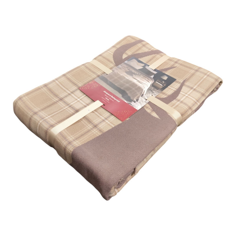 روتختی دو نفره مادام کوکو مدل Valensole Bej سایز 240x220 سانتی‌متر