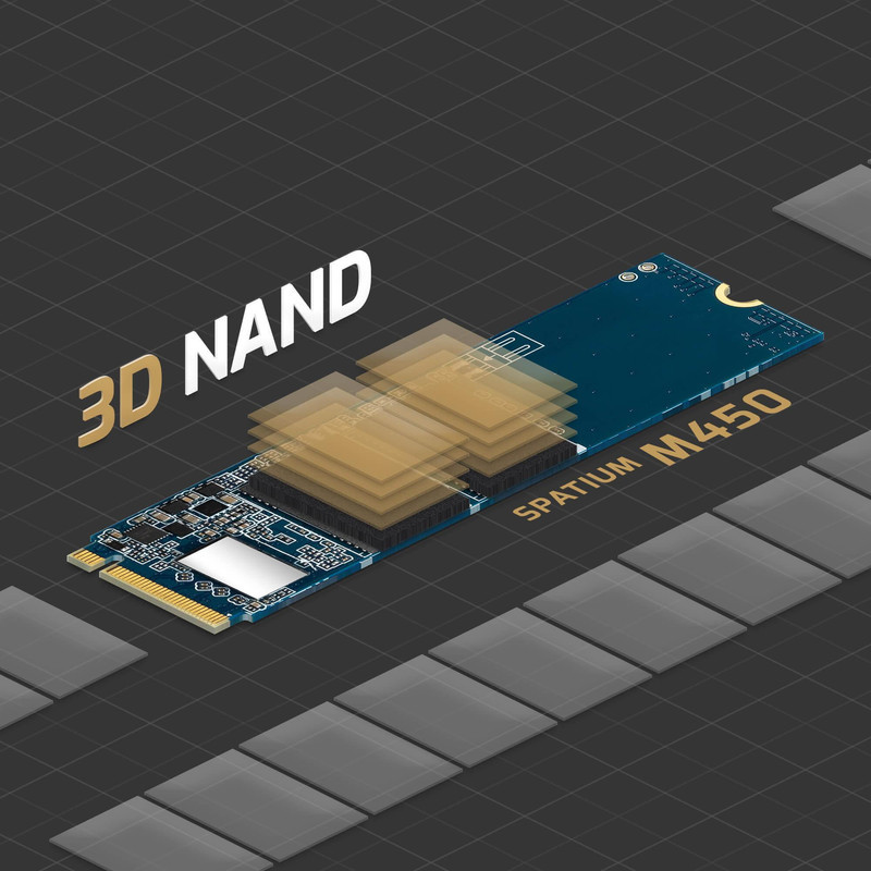 اس اس دی اینترنال PCIe Gen4 x4 ام اس آی مدل SPATIUM M450 ظرفیت 1 ترابایت