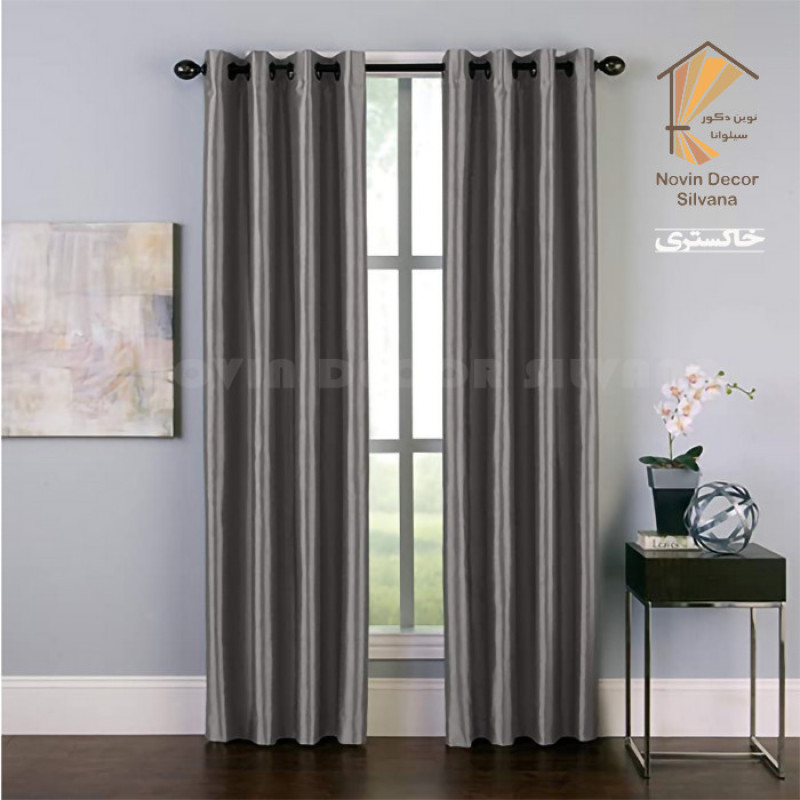 پرده نوین دکور سیلوانا مدل ساتن کد 280 1 سایز 280 × 140 سانتی متر