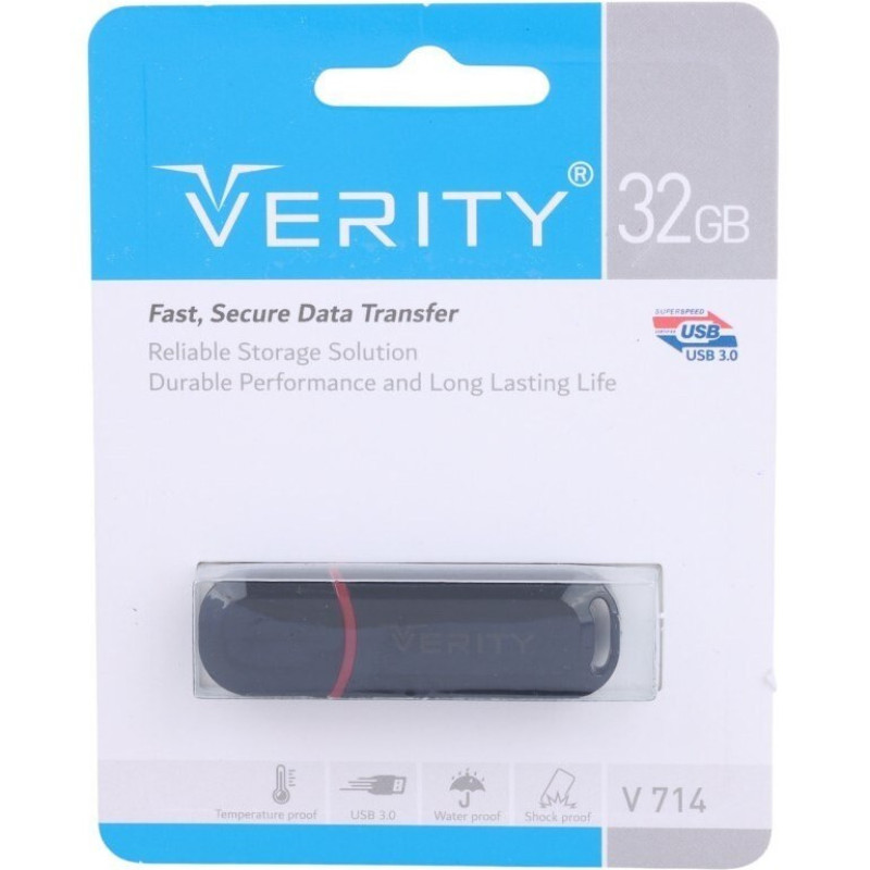 فلش مموری وریتی مدل V714 ظرفیت 32 گیگابایت با رابط USB 3.0