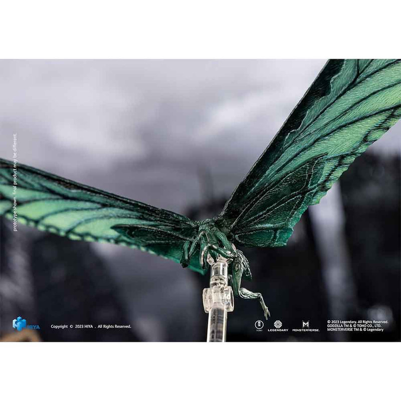 اکشن فیگور هیا تویز مدل ماترا گودزیلا طرح Godzilla King of The Monster Mothra Emerald Titan ارتفاع 20 سانتی‌متر
