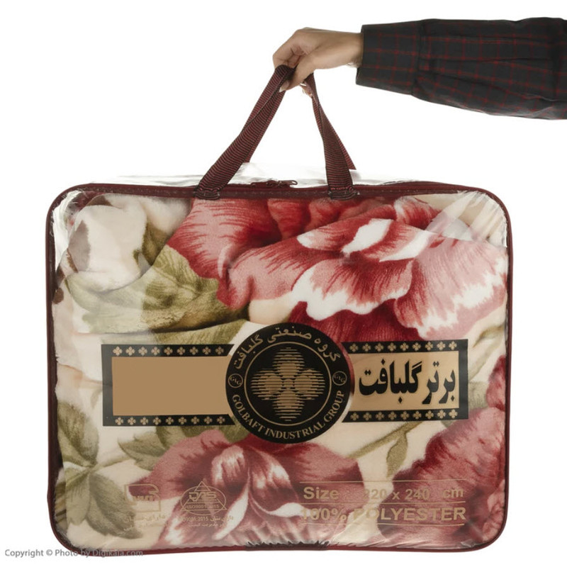 پتوی گلبافت مدل برتر سایز 160x220 سانتی متر