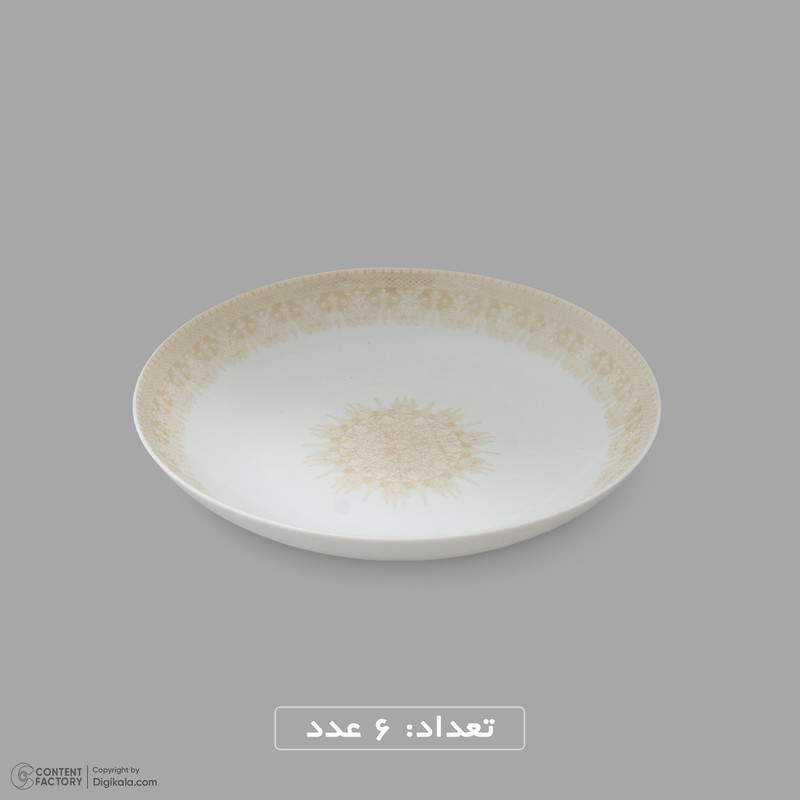 سرویس غذاخوری اوپال 26 پارچه 6 نفره دینو مدل  گرد کلاسیک ورژن 3 26007