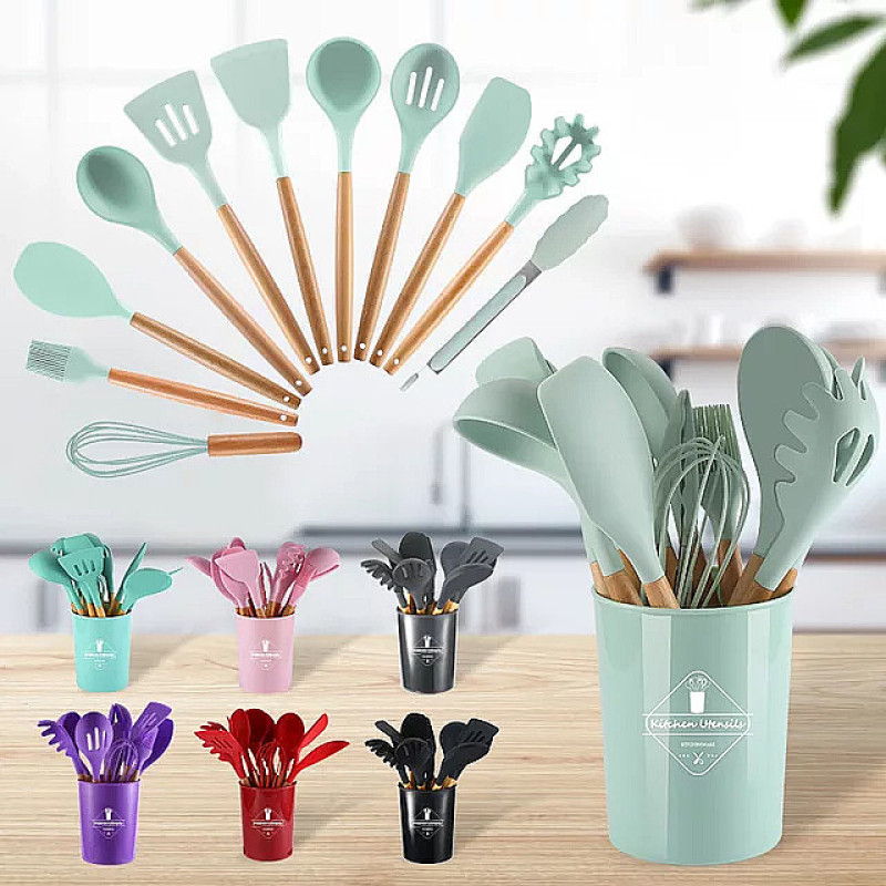 سرویس کفگیر و ملاقه 12 پارچه وون مدل KITCHEN LIFE-1007