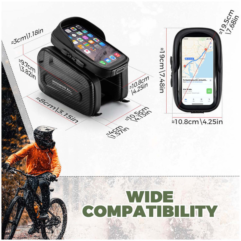 کیف تنه دوچرخه راک براس مدل waterproof کد 2046