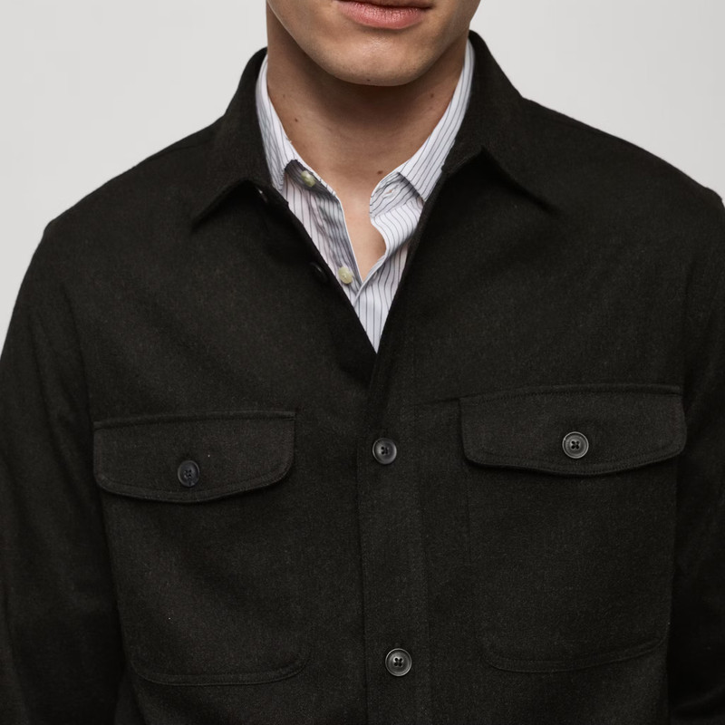 پیراهن مردانه آستین بلند مانگو مدل REGULAR FIT FLANNEL