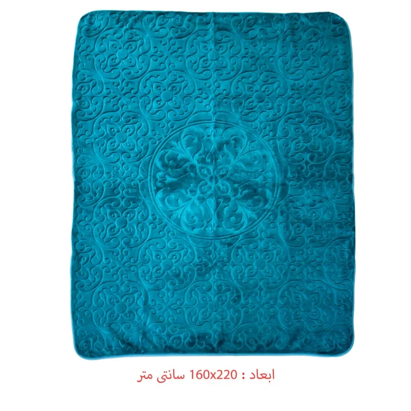 پتو گلبافت مدل تکرنگ برجسته سایز 220×160 سانتی متر