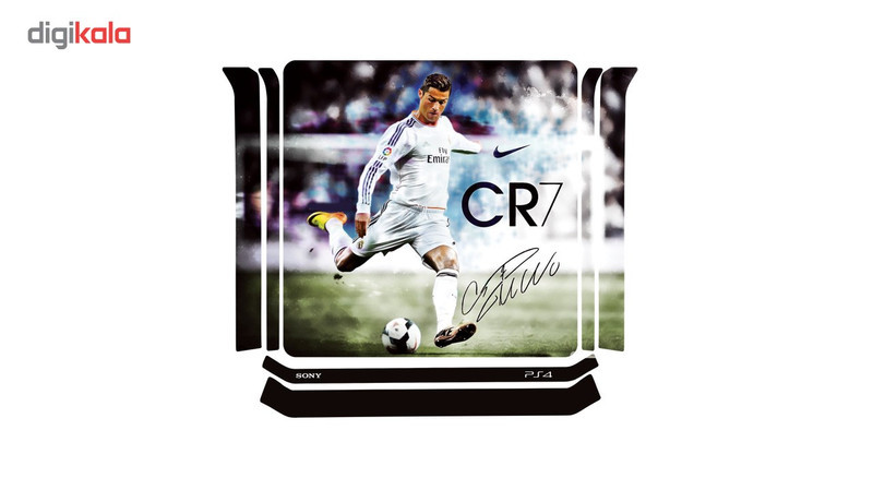 برچسب افقی پلی استیشن 4 اسلیم گراسیپا طرح CR7_01