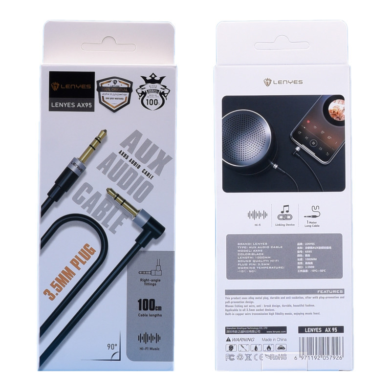 کابل AUX لنیز مدل AX95 طول 1 متر