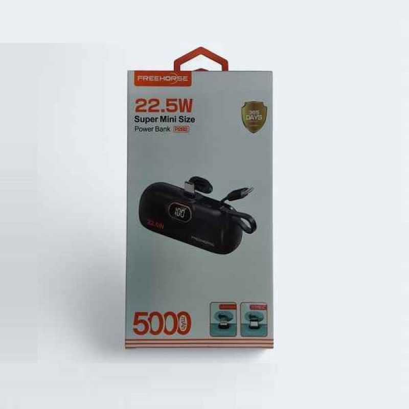پاوربانک فری هورس مدل P282 mini ظرفیت 5000 میلی آمپر ساعت
