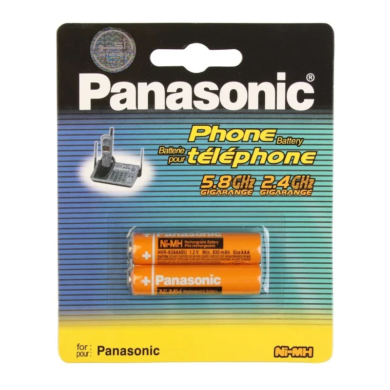 باتری نیم قلمی قابل شارژ پاناسونیک مدل HHR-3MRT-830 بسته 2 عددی