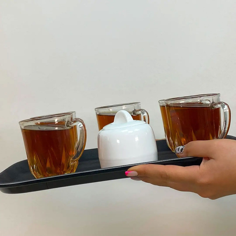 سینی بدون دسته مدل استپ دار طرح مستیطیل سایز 35*45 سانتی متر