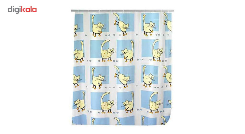 پرده حمام ونکو مدل Cat سایز 200x120 سانتی متر
