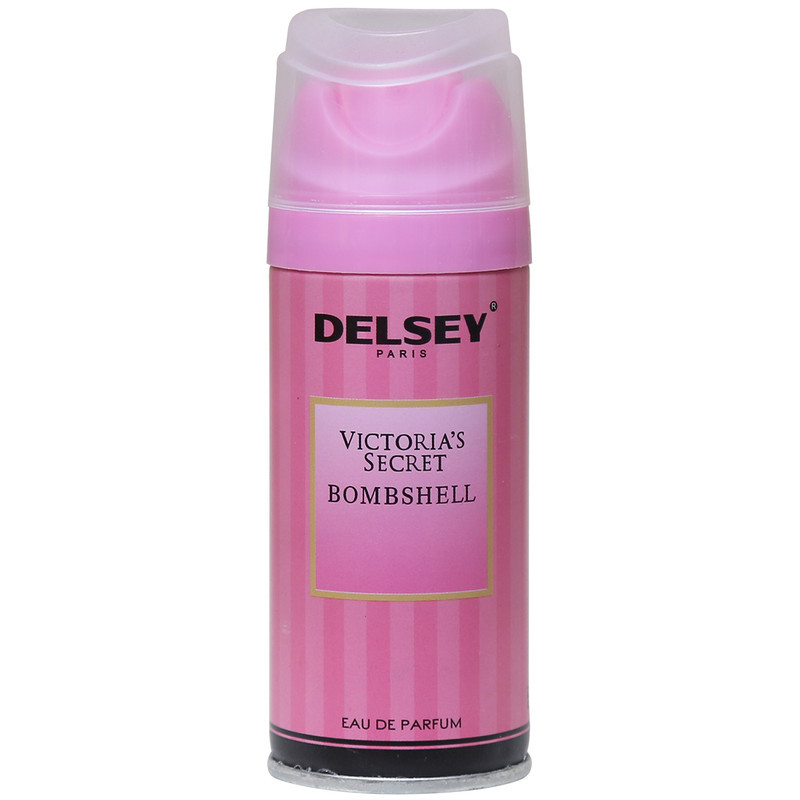 اسپری خوشبو کننده بدن زنانه دلسی مدل Victoria Secret Bombshell حجم 150 میلی لیتر