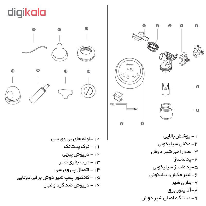 شیر دوش برقی داپسر مدل DPS-8006