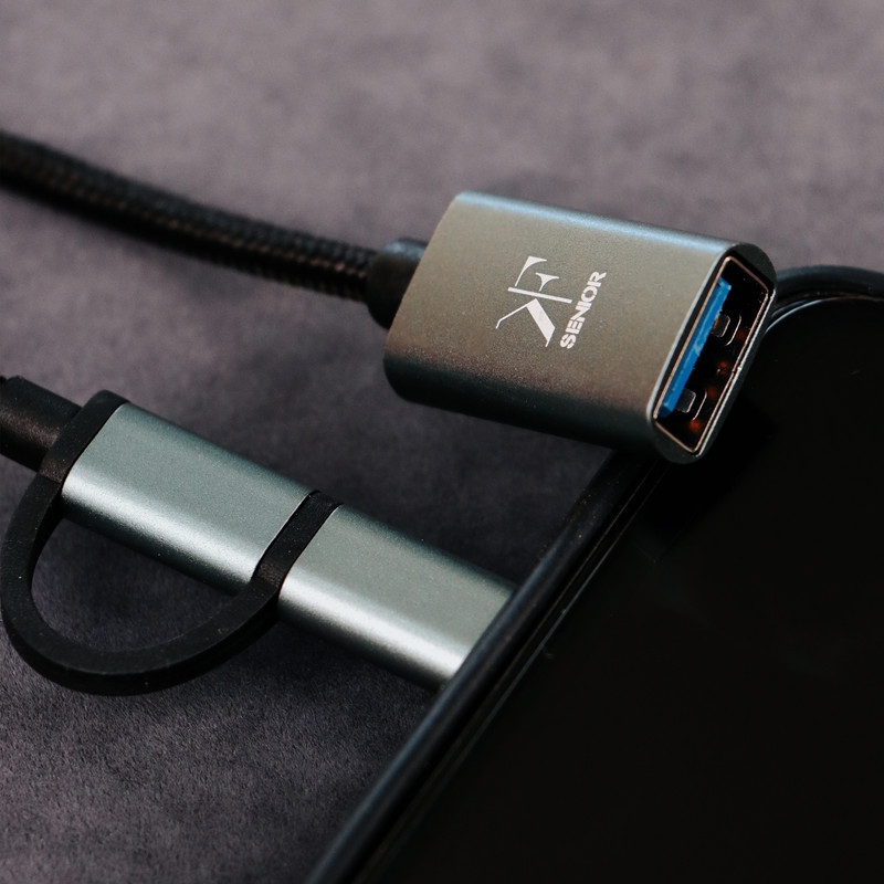 مبدل MICRO USBUSB-C به USB 3.0 کی اف سنیور مدل A330