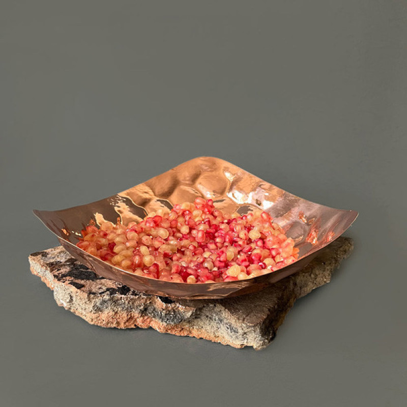 میوه خوری مسی مدل بدون پایه مدرن کد ZH341.1