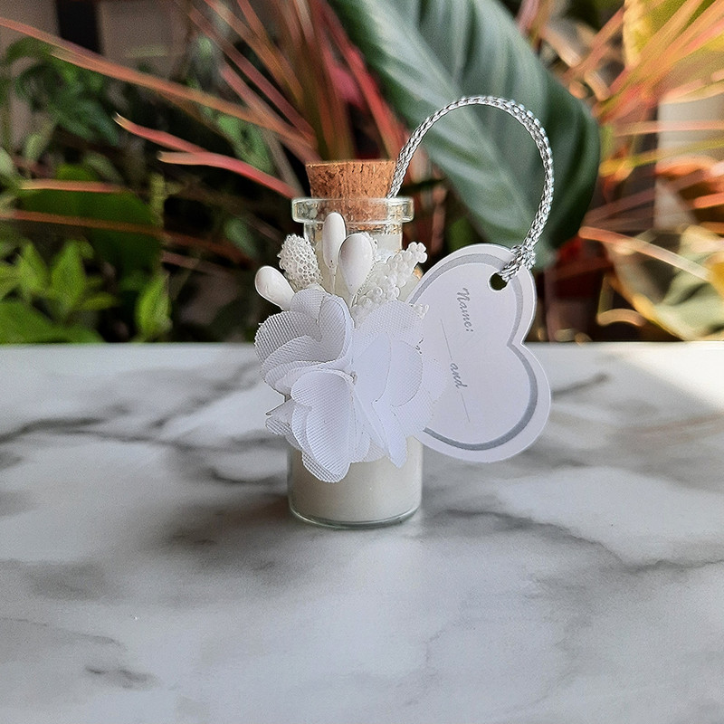گیفت مدل ویال شمع طرح گل بسته 10 عددی