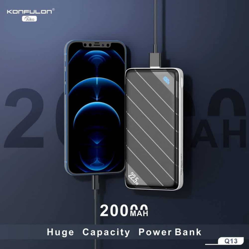 شارژ همراه کانفلون مدل Q13 ظرفیت 20000 میلی آمپر ساعت