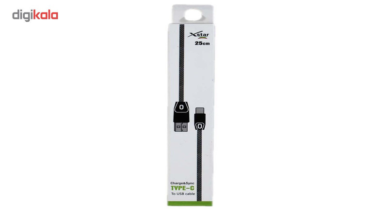 کابل تبدیل USB به type-c مدل ایکس استار به طول 0.25 متر