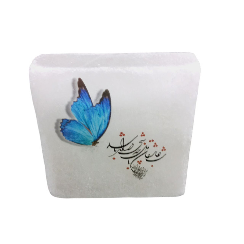 سنگ نمک دکوری مدل مربعی کد 08