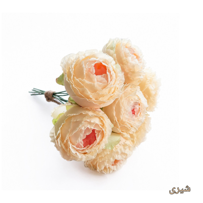 دسته گل مصنوعی مدل پیونی بزرگ ۷ شاخه