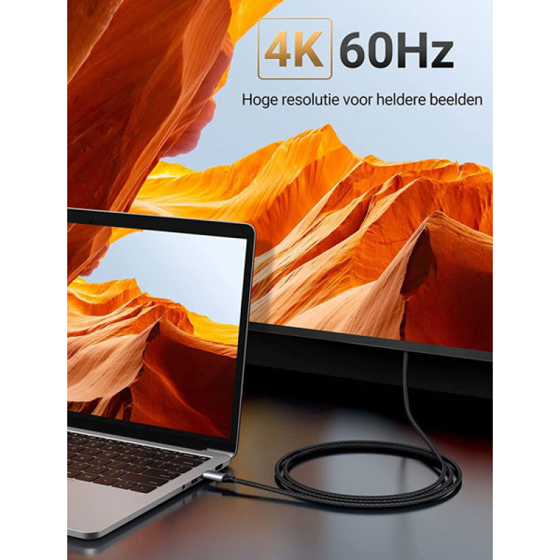 کابل تبدیل USB-C به HDMI یوگرین مدل MM142-50570 طول 1.5 متر