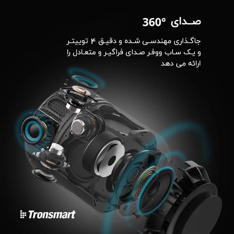 اسپیکر بلوتوثی قابل حمل ترونسمارت مدل Element T6 Max SoundPulse
