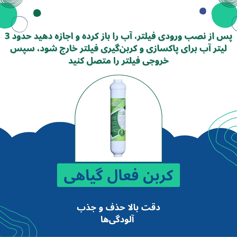 فیلتر تصفیه آب یخچال و فریزر بلوط مدل کربن گیاهی کد 2500 GAL