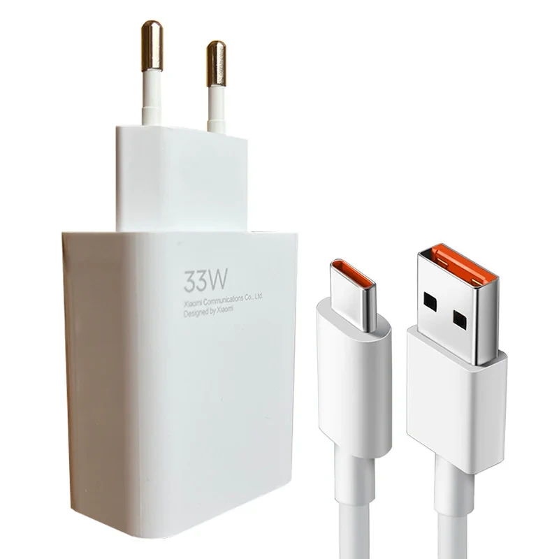 شارژر دیواری 33 وات توربو مدل Note 12s به همراه کابل تبدیل  USB-C