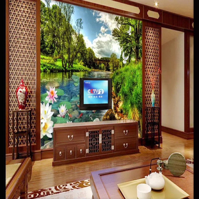 پوستر دیواری سه بعدی مدل منظره طبیعت دریا ماهی رنگی DVRF1277