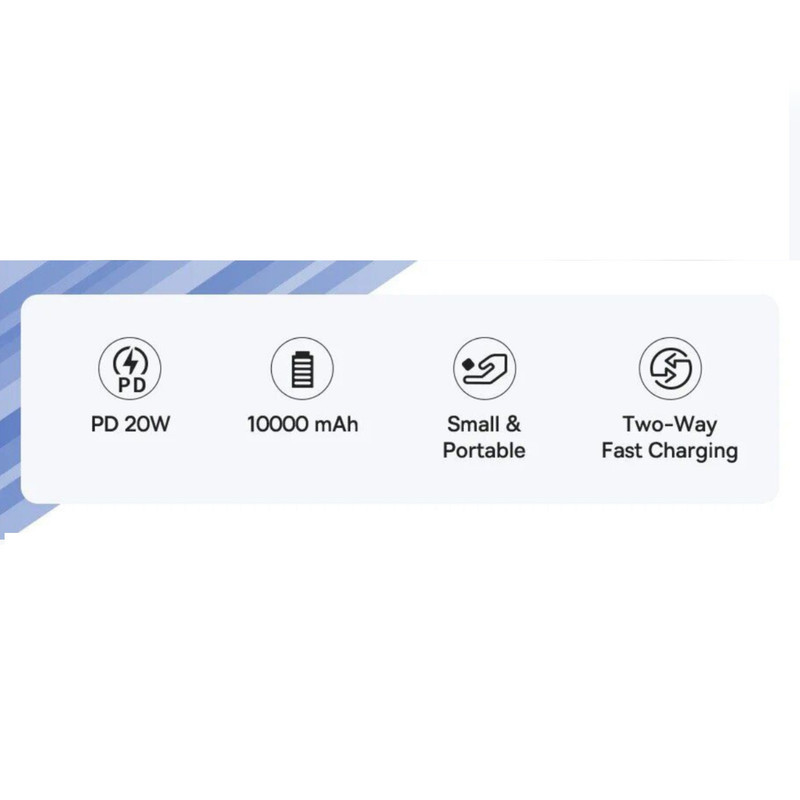 پاوربانک بیسوس مدل PicoGo 20W ظرفیت 10000 میلی آمپر ساعت