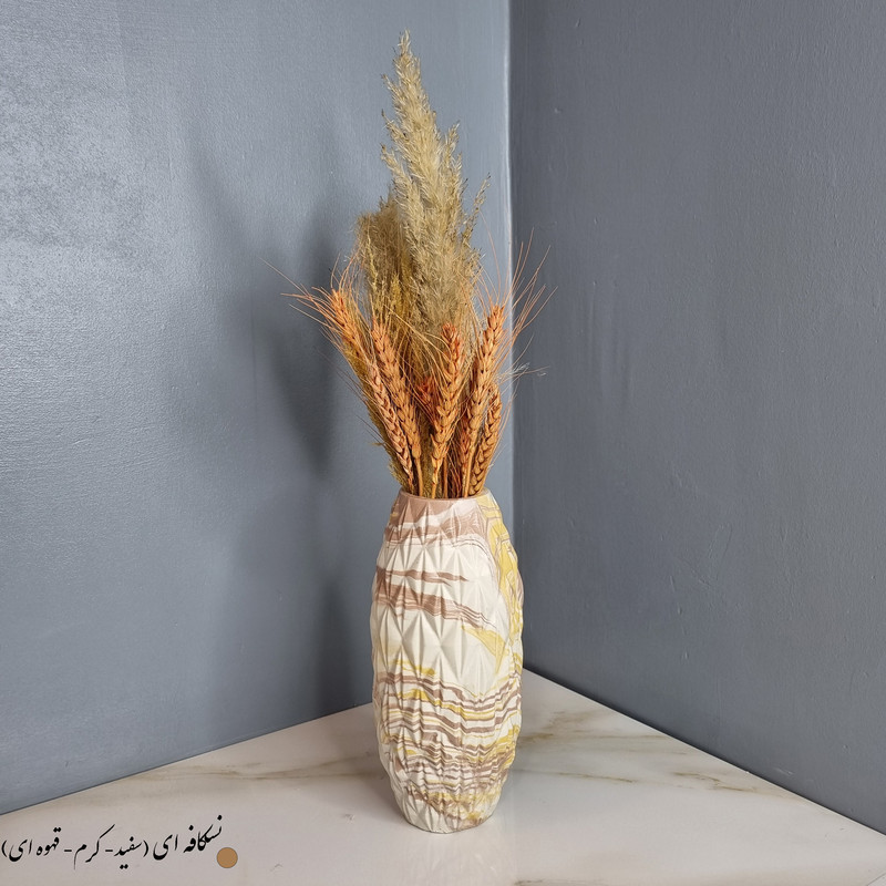 گلدان دکوری مدل ثنا طرح سنگ