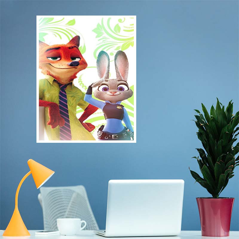 پوستر کارنيکا طرح زوتوپیا Zootopia کد 87998 مجموعه 8 عددی