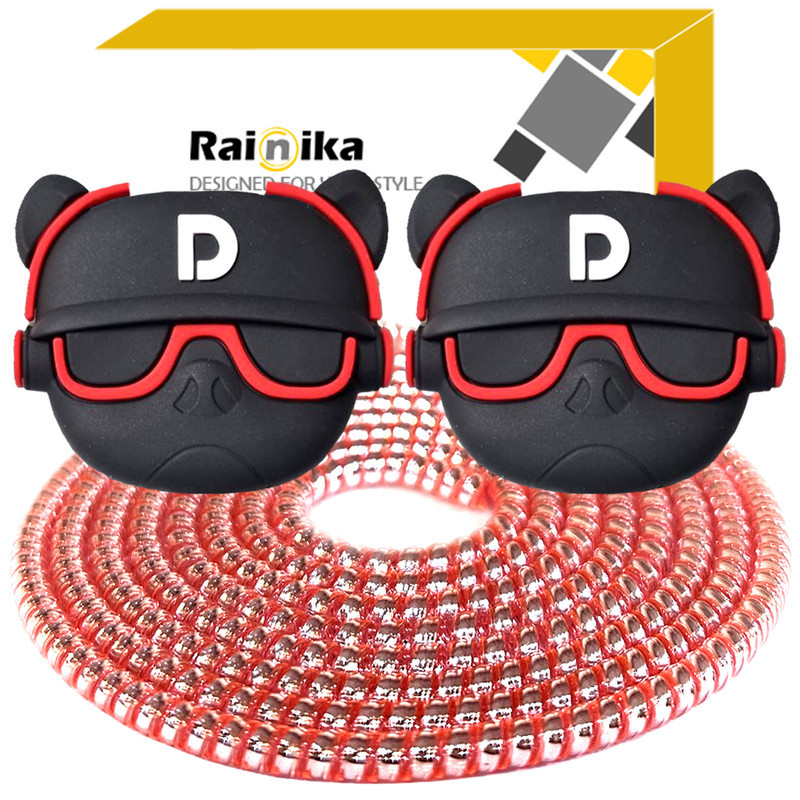 محافظ کابل شارژر و هندزفری رینیکا مدل Dog AAA 03 مجموعه 3 عددی