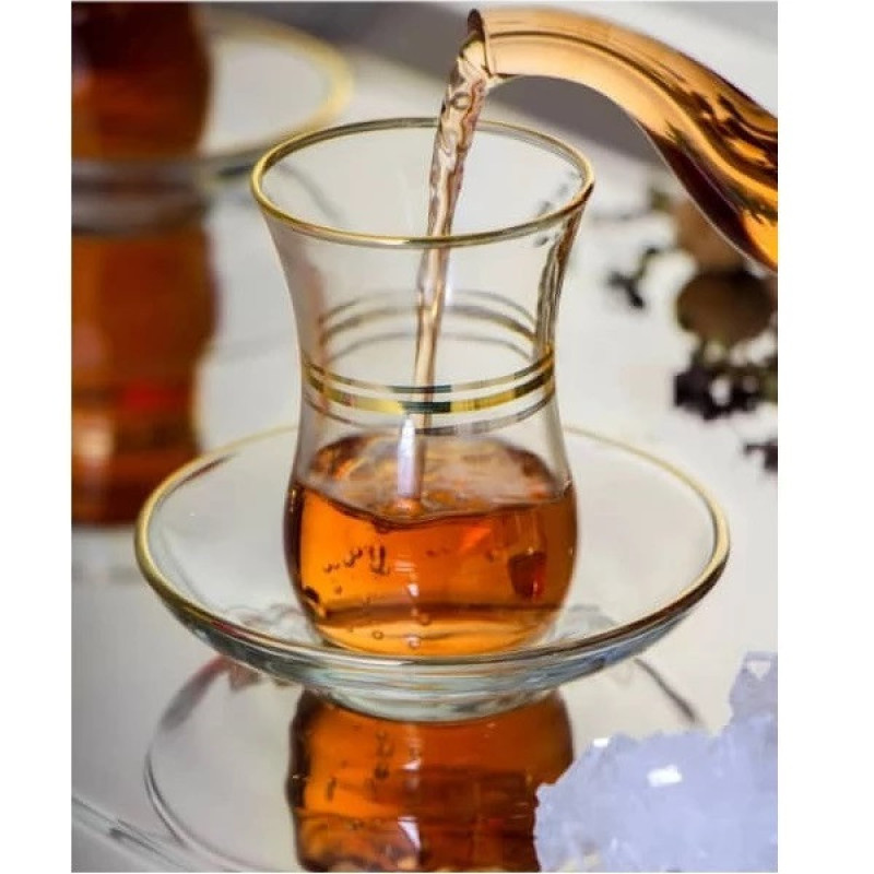ست فنجان و نعلبکی 12 پارچه لاو مدل CAYS13-G