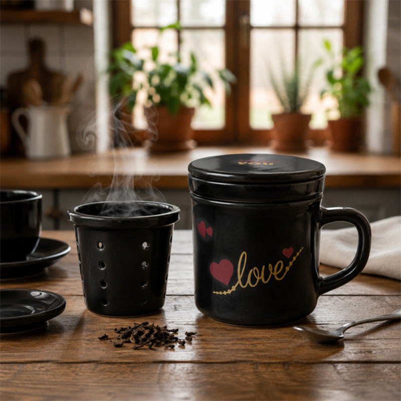 لیوان دمنوش ساز مدل نرگس کد 18185xlove