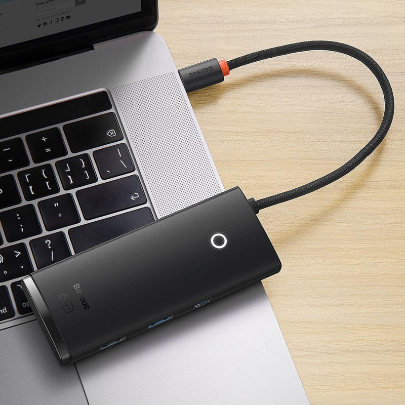 هاب 6 پورت USB-C باسئوس مدل BS-OH019