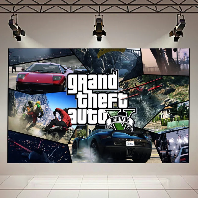 تابلو بوم طرح GAME مدل GTA V کد AR6650